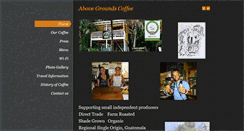 Desktop Screenshot of abovegroundscoffee.com